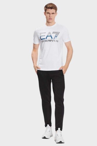 Emporio Armani Erkek Logolu Bisiklet Yaka T-Shirt - 2