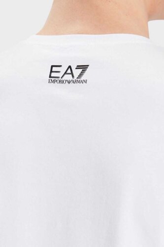 Emporio Armani Erkek Logolu Bisiklet Yaka T-Shirt - 5