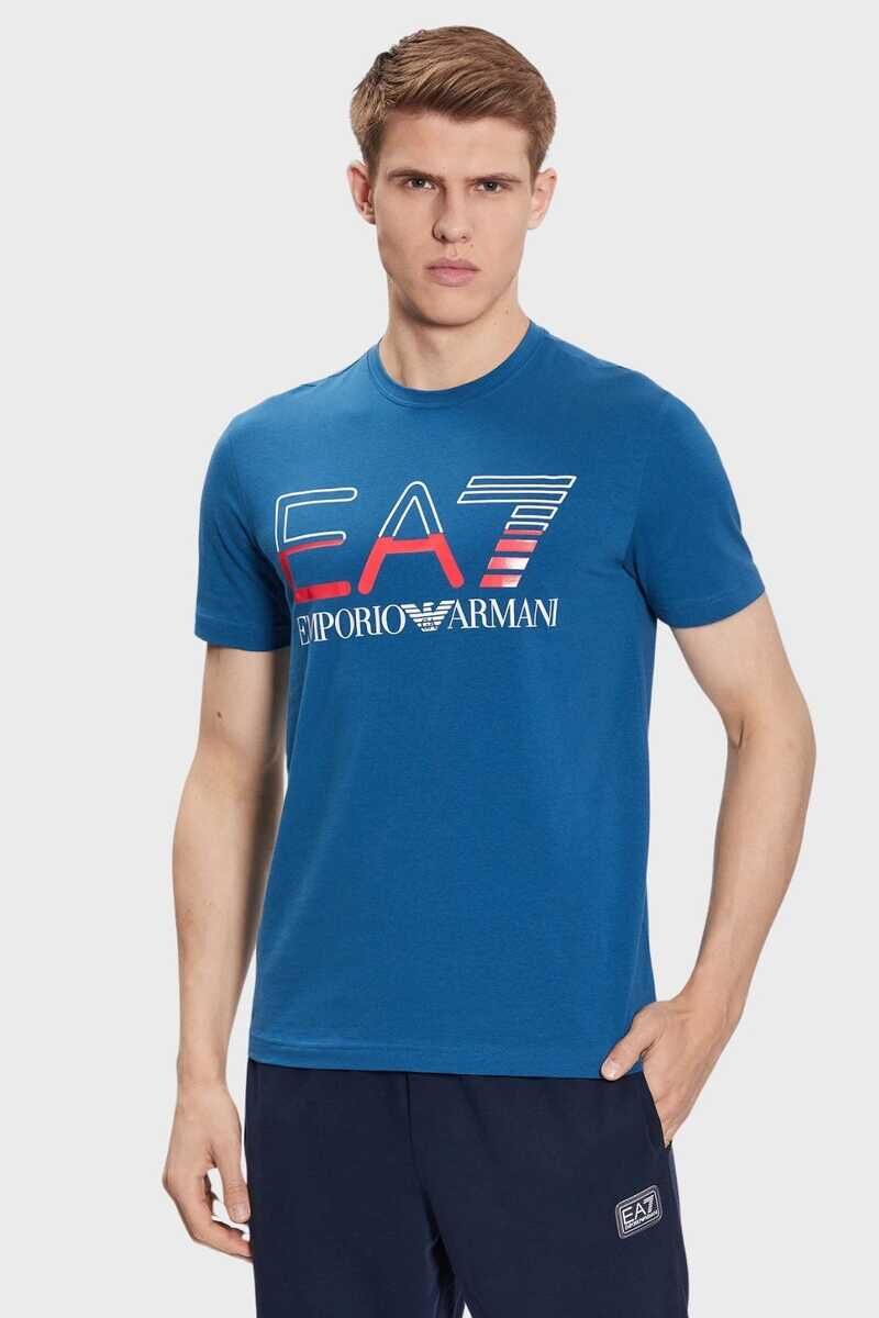 Emporio Armani Erkek Logolu Bisiklet Yaka T-Shirt - 1
