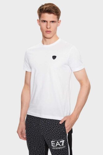 Emporio Armani Erkek Logolu Bisiklet Yaka T-Shirt - Emporio Armani