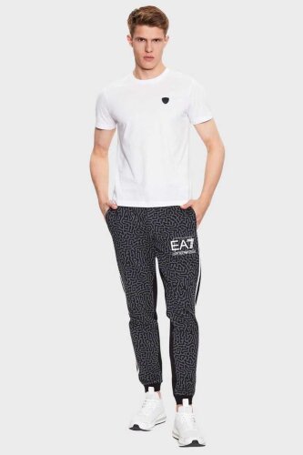 Emporio Armani Erkek Logolu Bisiklet Yaka T-Shirt - 2