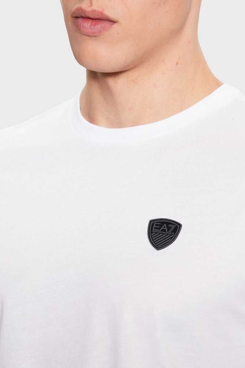 Emporio Armani Erkek Logolu Bisiklet Yaka T-Shirt - 4