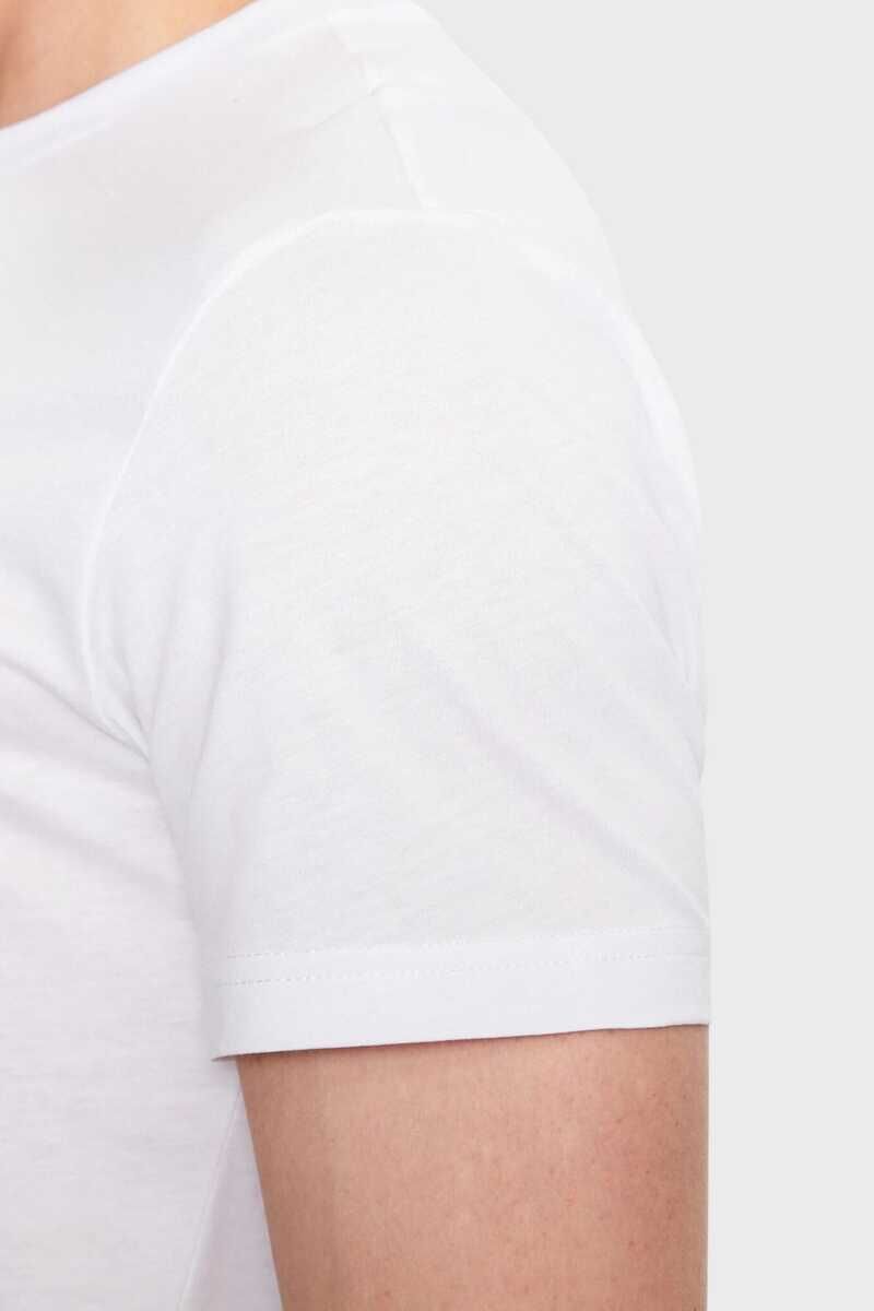 Emporio Armani Erkek Logolu Bisiklet Yaka T-Shirt - 5