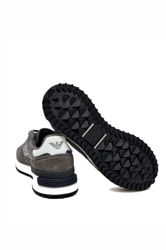 Emporio Armani Erkek Süet Sneaker - 3