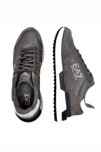 Emporio Armani Erkek Süet Sneaker - 4