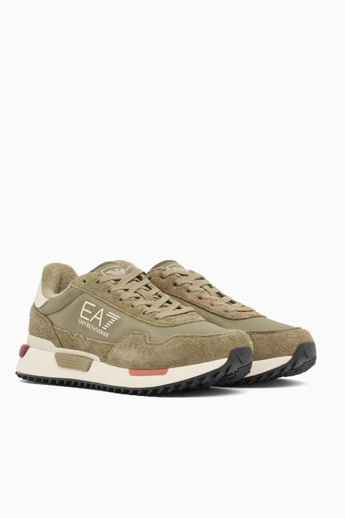 Emporio Armani Erkek Süet Sneaker - 4