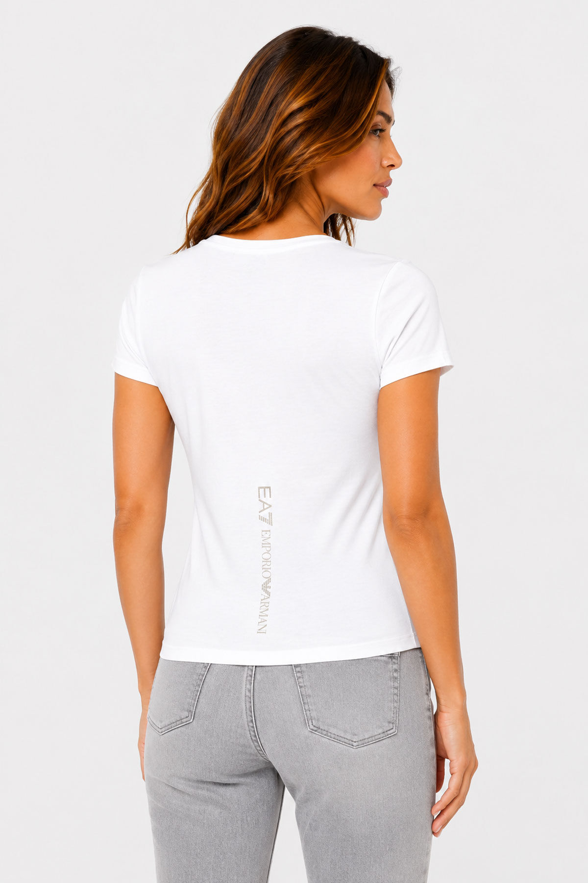 Emporio Armani Kadın Bisiklet Yaka T-Shirt - 2