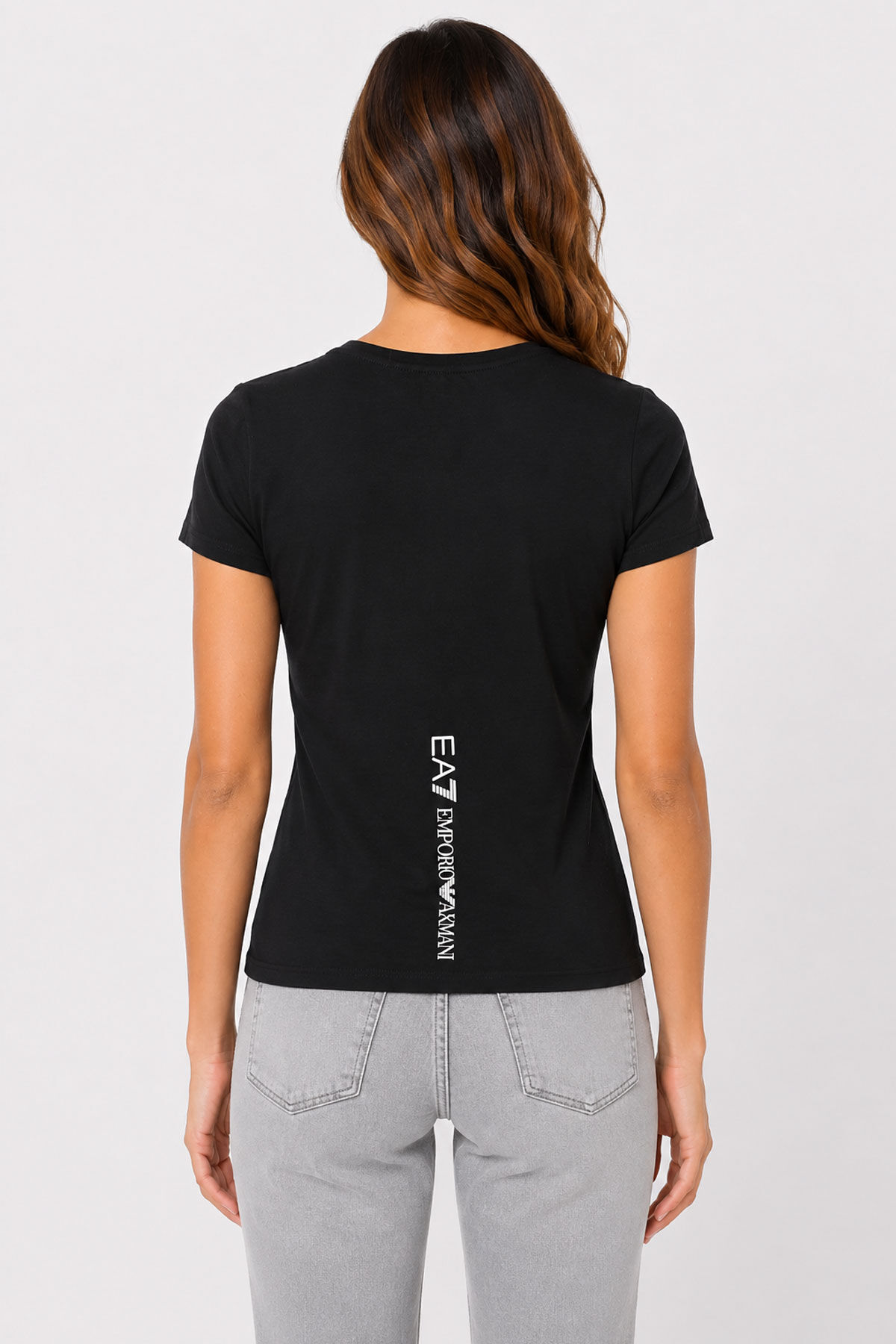 Emporio Armani Kadın Bisiklet Yaka T-Shirt - 2