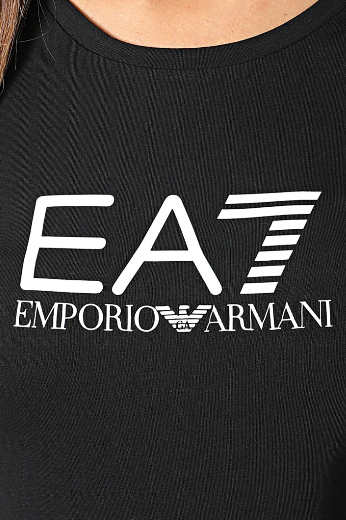 Emporio Armani Kadın Bisiklet Yaka T-Shirt - 5