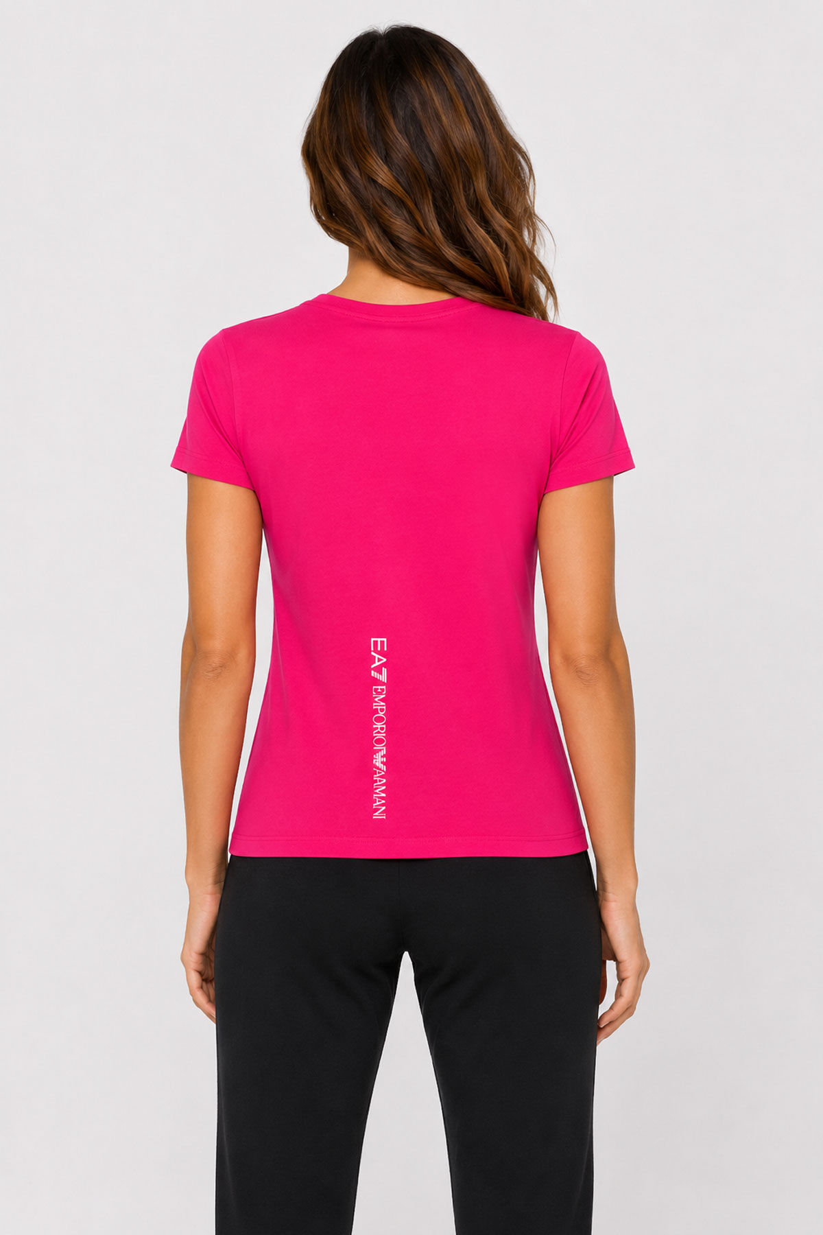 Emporio Armani Kadın Bisiklet Yaka T-Shirt - 2