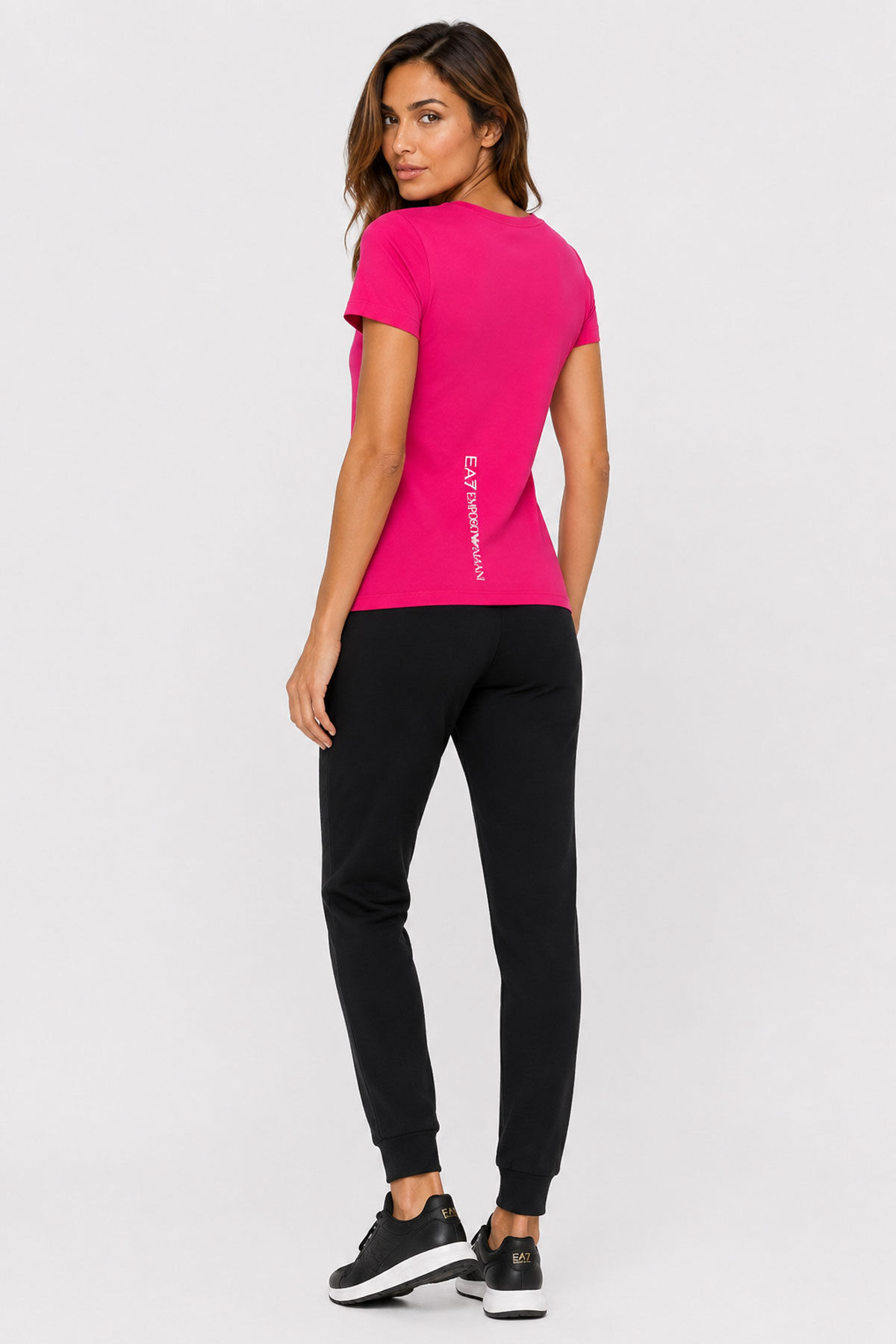 Emporio Armani Kadın Bisiklet Yaka T-Shirt - 3