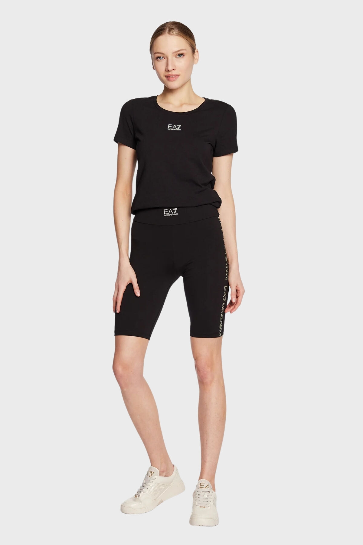 Emporio Armani Kadın Bisiklet Yaka T-Shirt - 2
