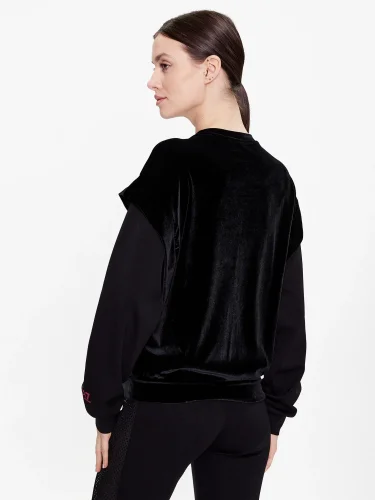Emporio Armani Kadın Kadife Sweatshirt - 5