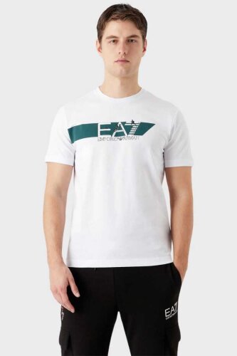 Emporio Armani Logolu Bisiklet Yaka T-Shirt - Emporio Armani