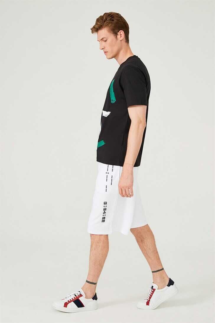 Erkek Bisiklet Yaka T-Shirt - 1