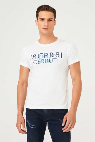 Erkek Bisiklet Yaka T-Shirt - Cerruti 1881