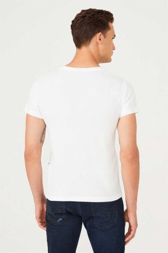 Erkek Bisiklet Yaka T-Shirt - 6