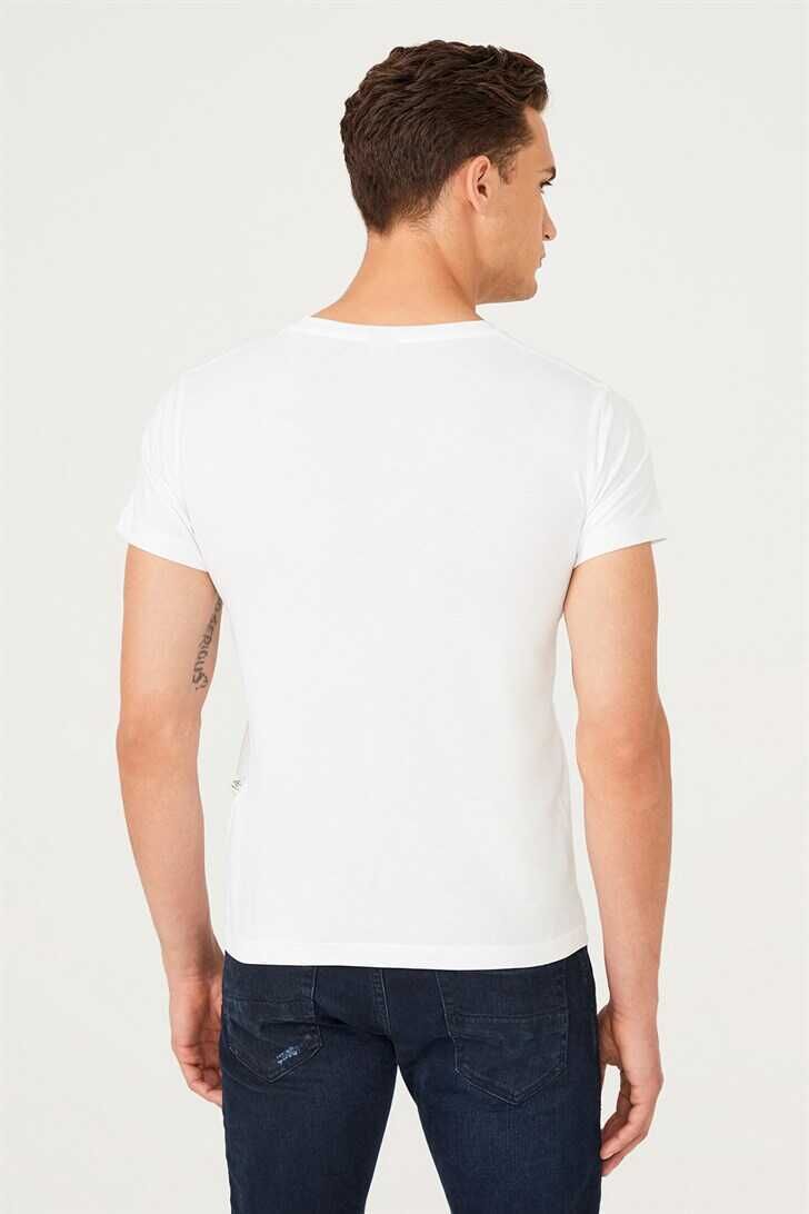 Erkek Bisiklet Yaka T-Shirt - 6