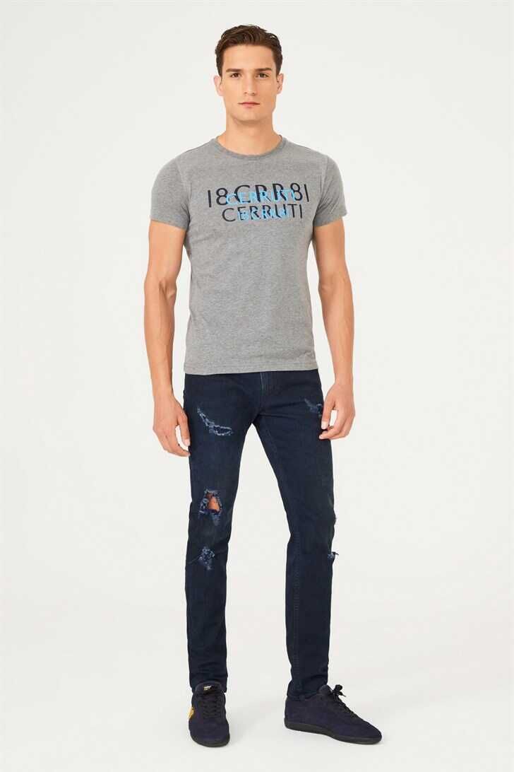 Erkek Bisiklet Yaka T-Shirt - 4