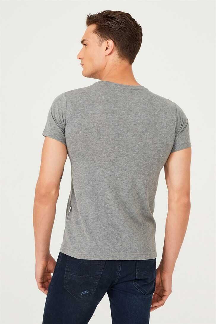 Erkek Bisiklet Yaka T-Shirt - 7