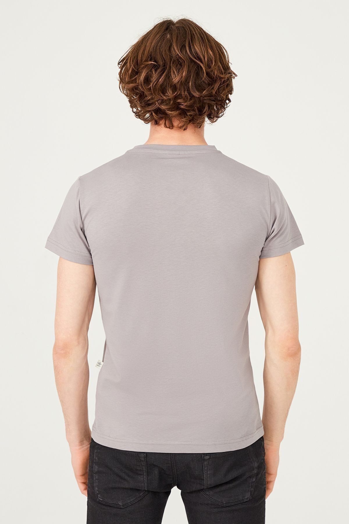 Erkek Bisiklet Yaka T-Shirt - 10