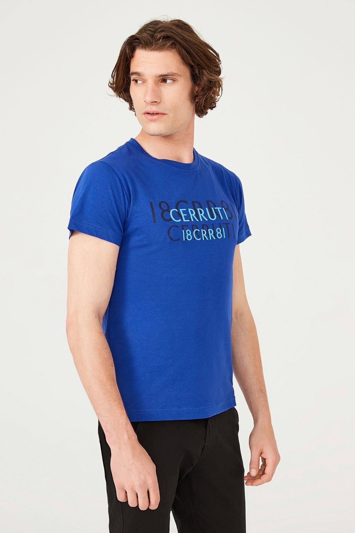 Erkek Bisiklet Yaka T-Shirt - 10