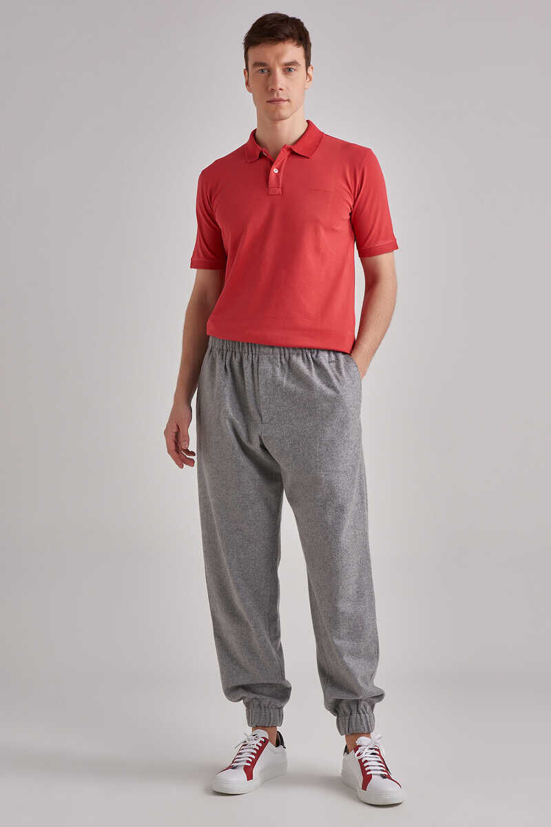 Ermenegildo Zegna Beli Lastikli Erkek Pantolon - 2