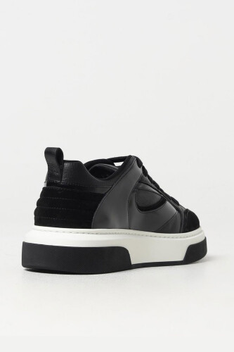 Ferragamo Erkek Bağcıklı Deri Sneaker - 5