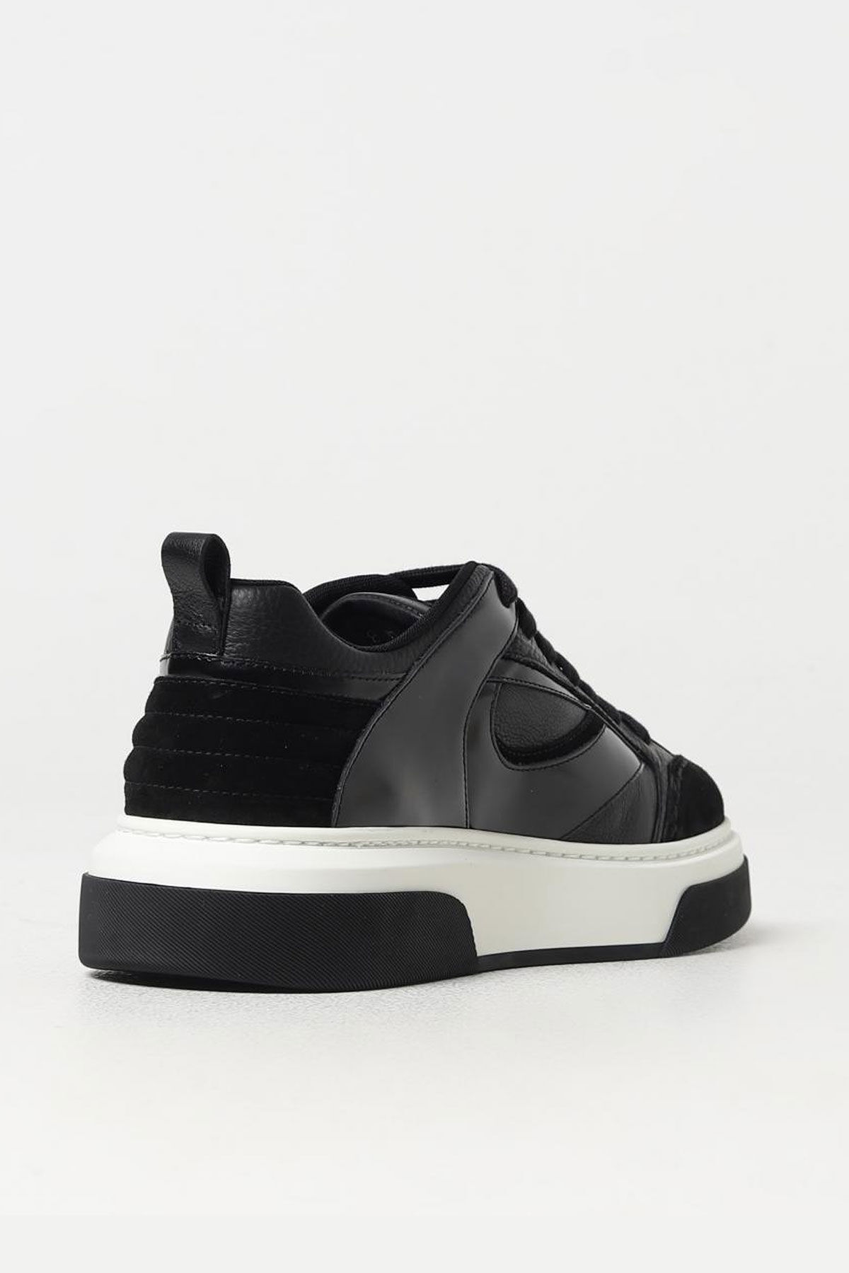 Ferragamo Erkek Bağcıklı Deri Sneaker - 5