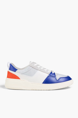 Ferragamo Erkek Deri Bağcıklı Sneaker - Ferragamo