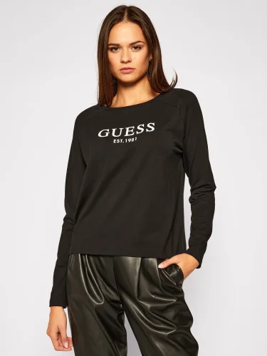 Guess Bisiklet Yaka Uzun Kollu Kadın T-Shirt - GUESS
