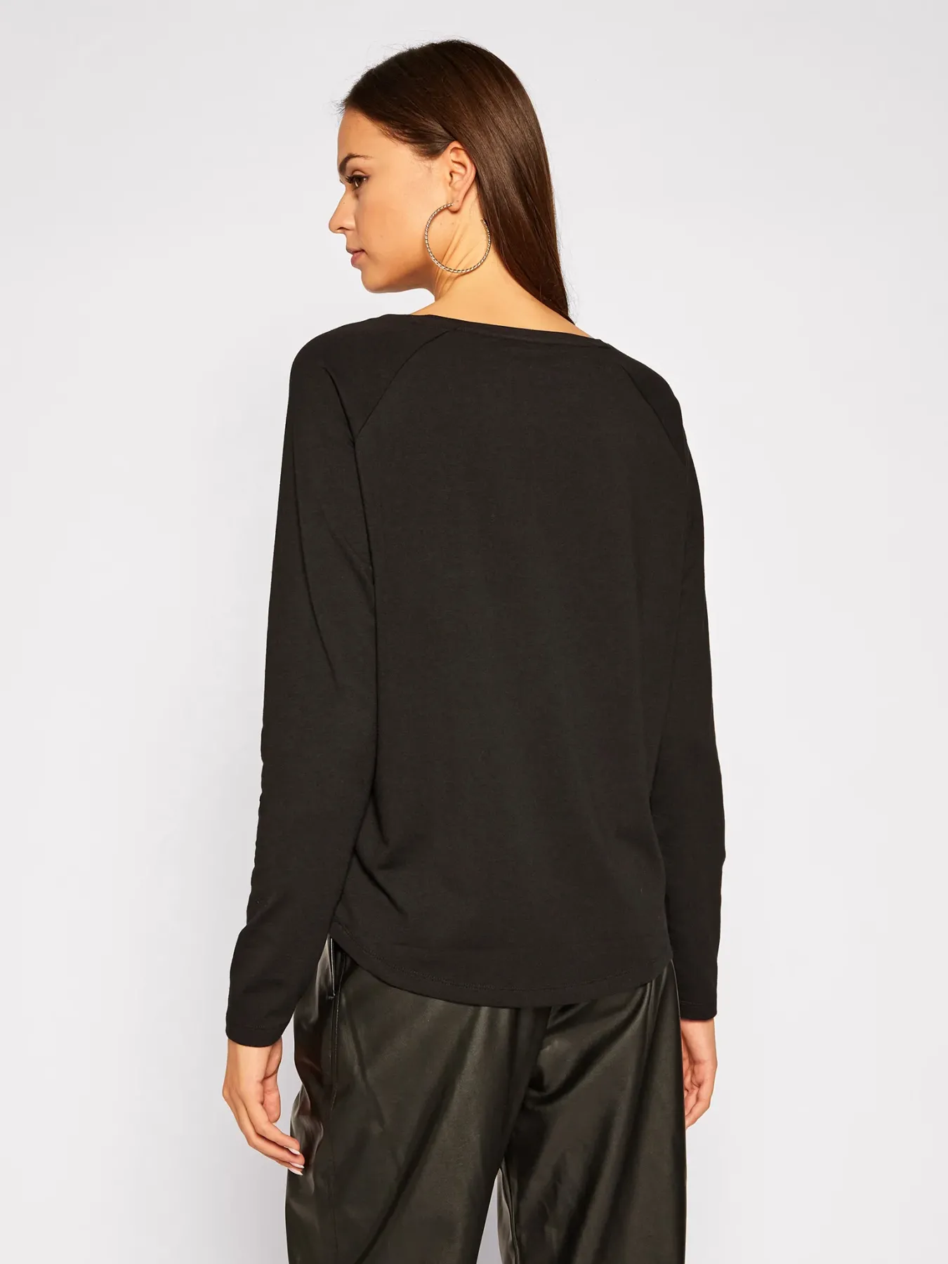 Guess Bisiklet Yaka Uzun Kollu Kadın T-Shirt - 5