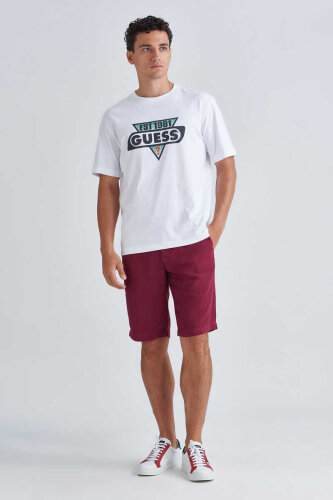 Guess Erkek Oversize Bisiklet Yaka T-Shirt - GUESS