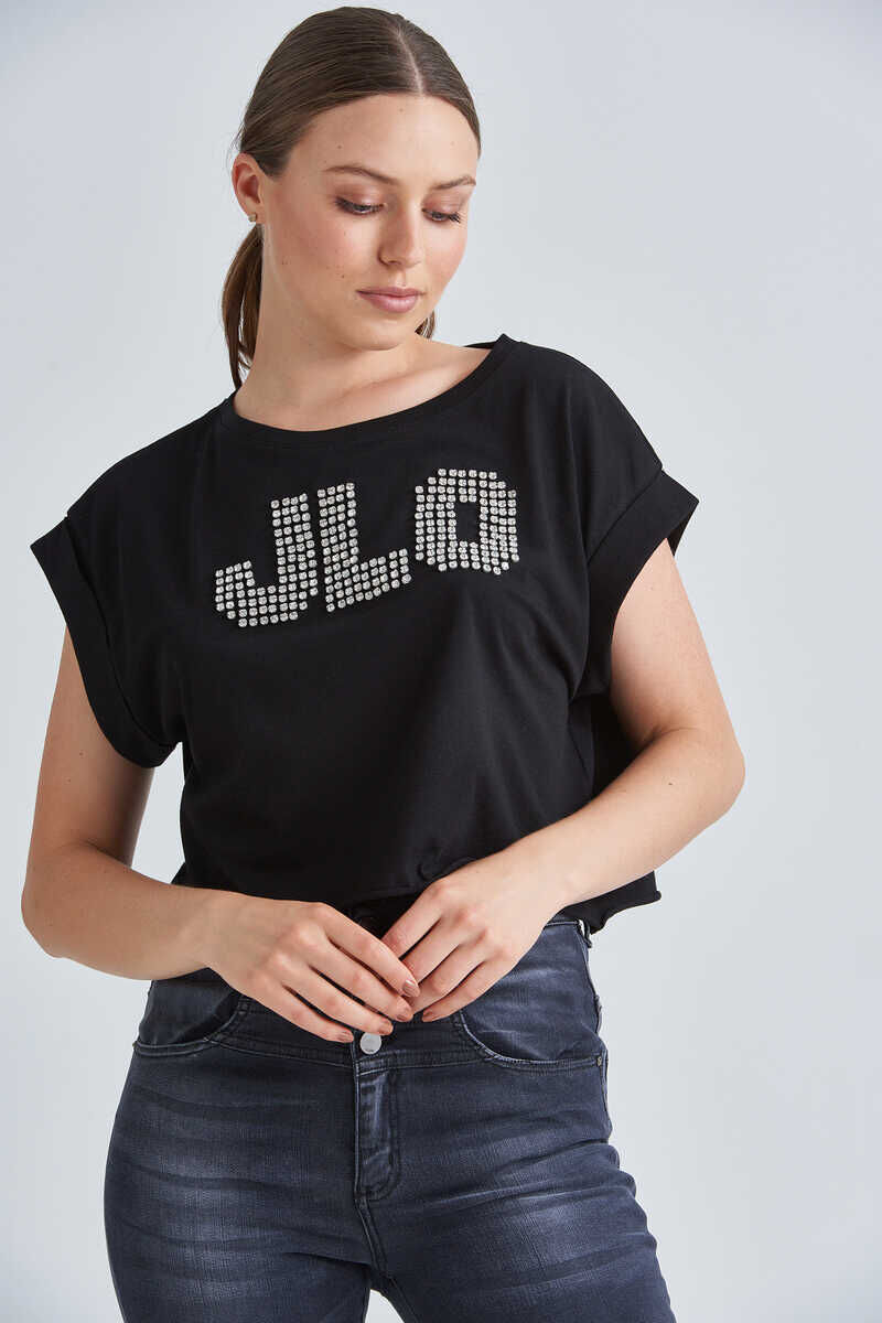Guess JLO Baskılı Kadın Crop T-Shirt - 4