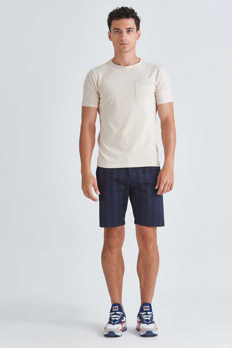 Jeckerson Bisiklet Yaka Erkek Cepli T-Shirt - 2