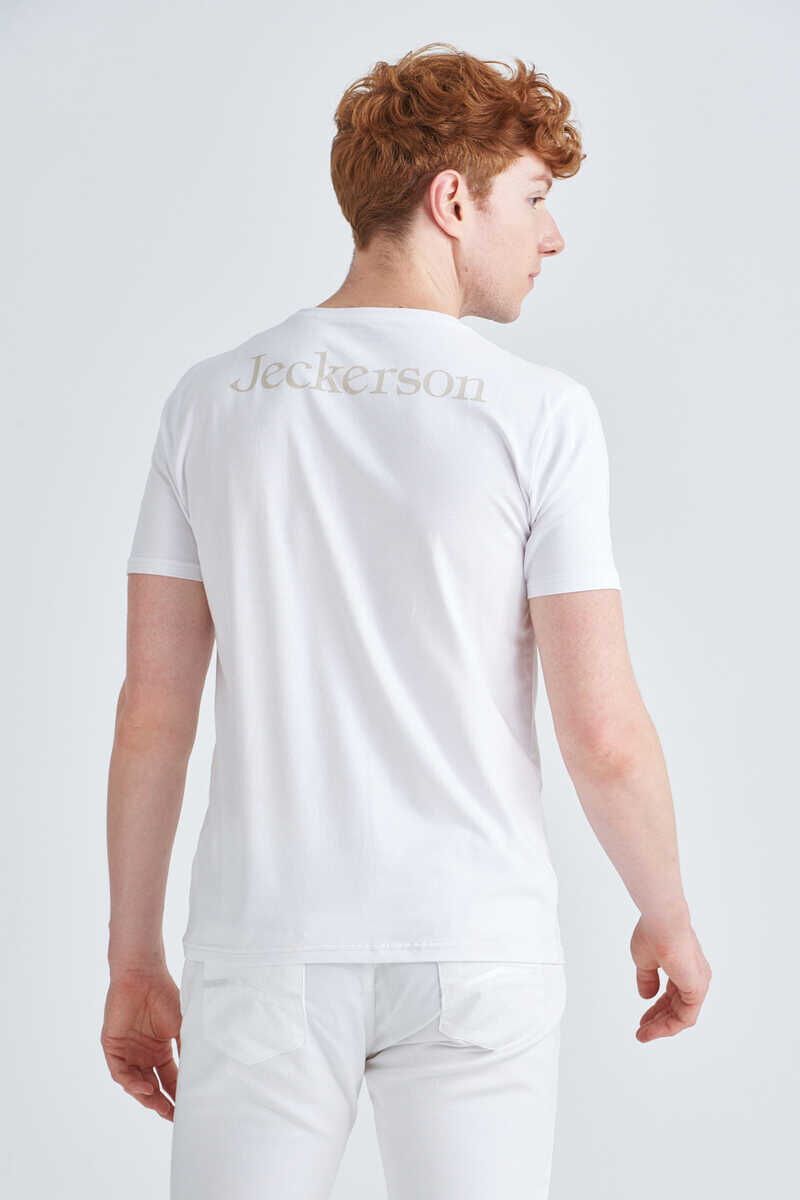 Jeckerson Bisiklet Yaka Erkek Cepli T-Shirt - 4