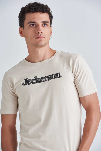 Jeckerson Bisiklet Yaka Erkek Kısa Kollu T-Shirt - 3