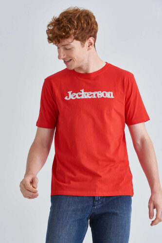 Jeckerson Bisiklet Yaka Erkek Kısa Kollu T-Shirt - Jeckerson