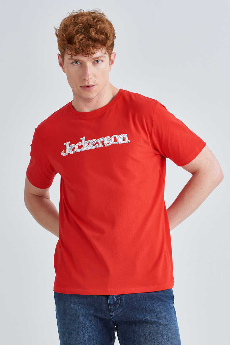 Jeckerson Bisiklet Yaka Erkek Kısa Kollu T-Shirt - 4