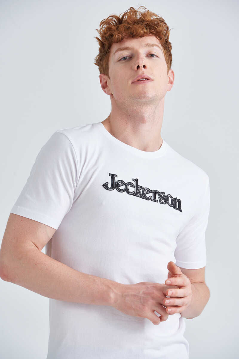 Jeckerson Bisiklet Yaka Erkek Kısa Kollu T-Shirt - 4
