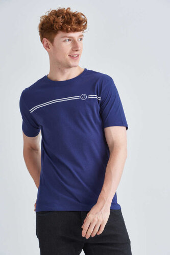 Jeckerson Erkek Bisiklet Yaka T-Shirt - Jeckerson