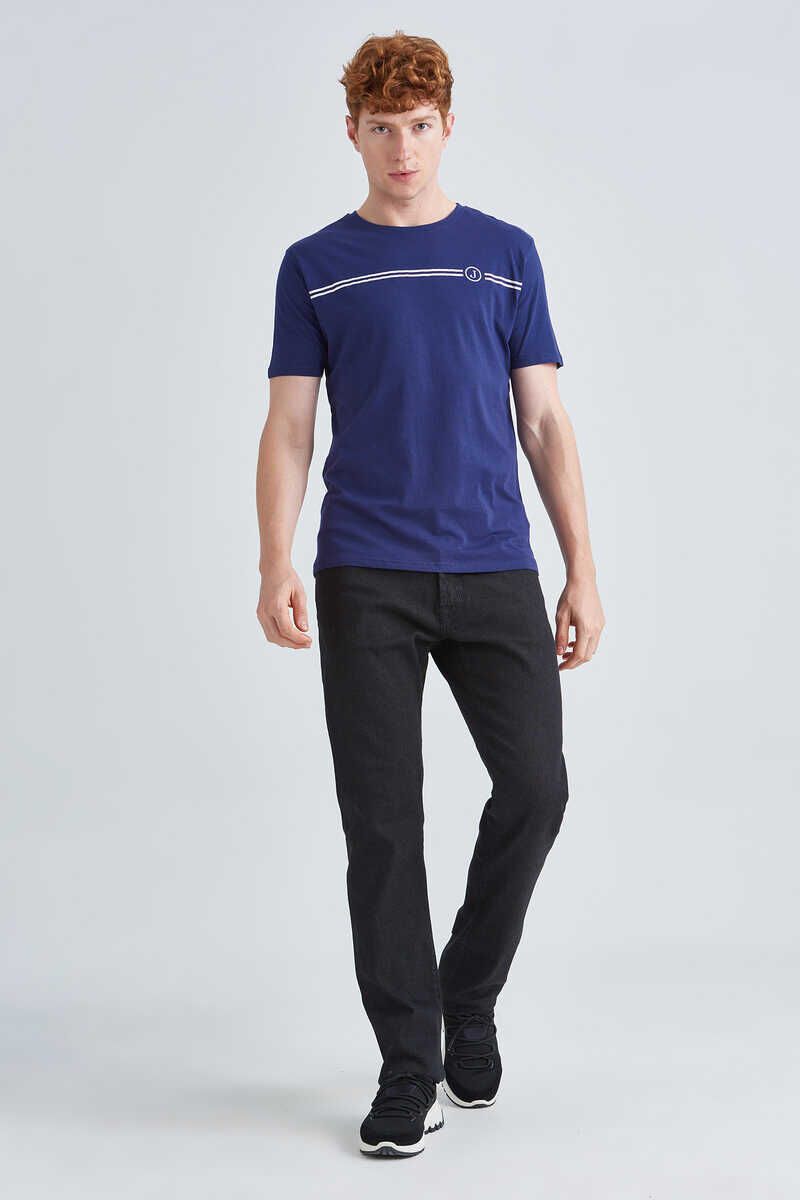 Jeckerson Erkek Bisiklet Yaka T-Shirt - 2