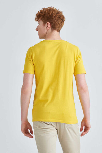 Jeckerson Erkek Yazılı Bisiklet Yaka T-Shirt - 4