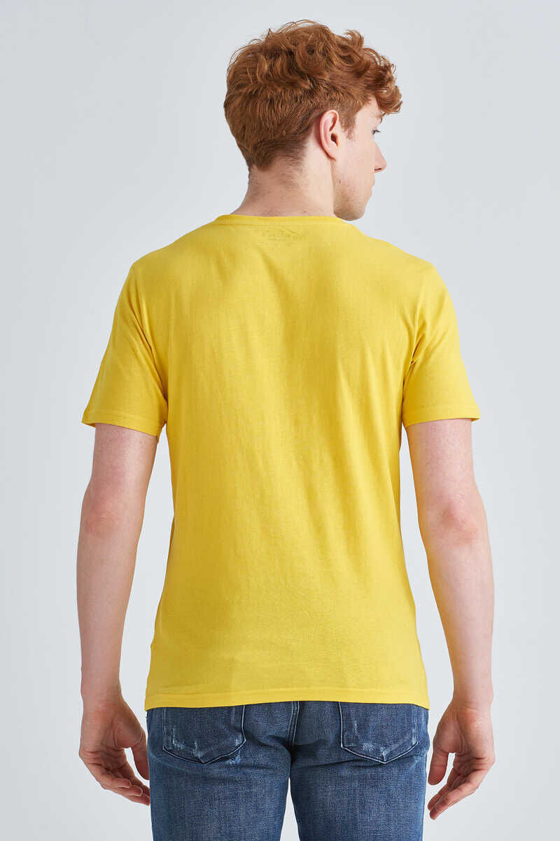 Jeckerson Logolu Bisiklet Yaka Erkek T-Shirt - 4