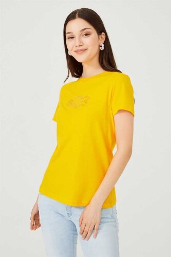Kadın Bisiklet Yaka T-Shirt - 2