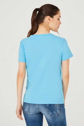Kadın Bisiklet Yaka T-Shirt - 6