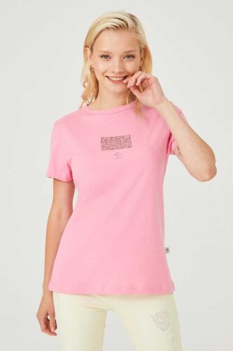 Kadın Bisklet Yaka T-Shirt - Cerruti 1881