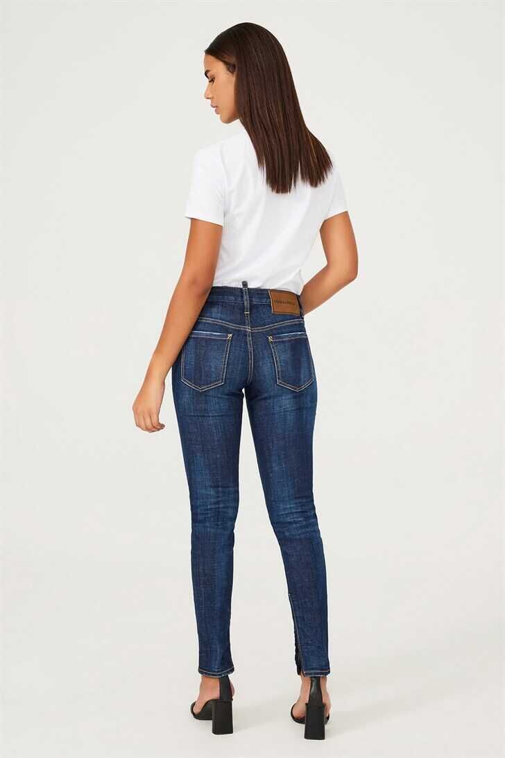 Kadın Dar Paça Jeans - 4