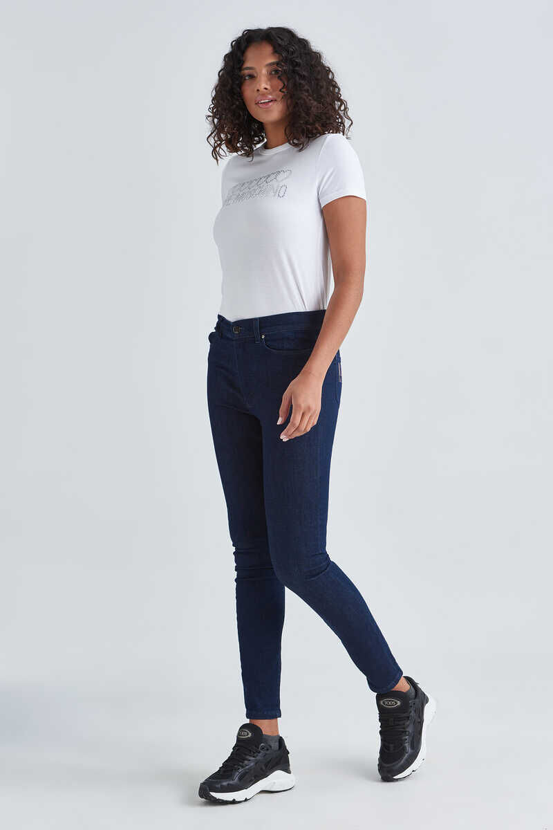 Karl Lagerfeld Kadın Dar Paça Jeans - 4
