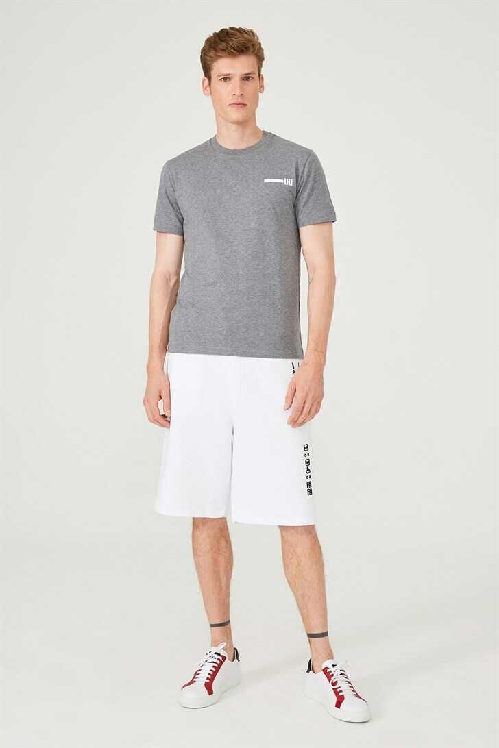Les Hommes Urban Yazılı Erkek T-Shirt - 1